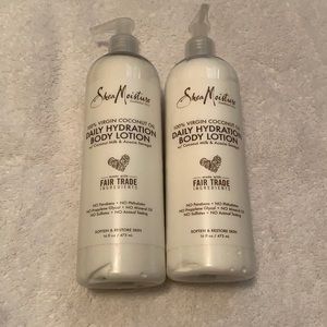 2- Shea Moisture 100% Virgin Coconut Oil Lotion 16 oz each
